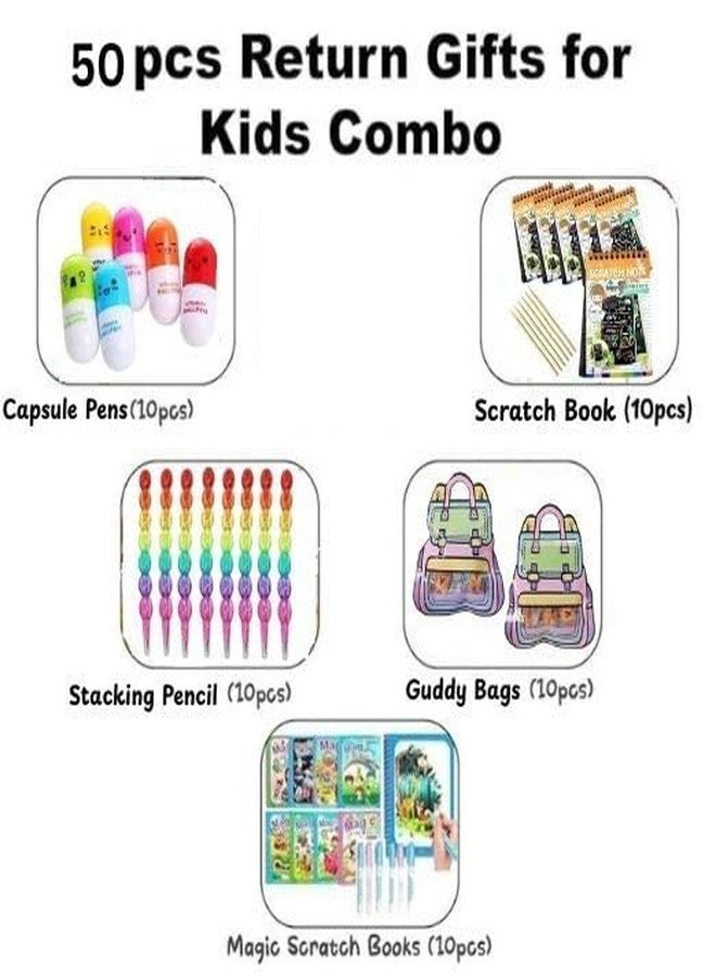HealthyBee Return Gifts for Kid 50 Pcs 10 Sets Each Birthday Return Gift Combo for Kids Age 4-8 Party Favors for Boys & Girls Best Return Gift Items for Kids Birthday Parties - Image 3